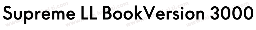 Supreme LL BookVersion 3000 build字体转换
